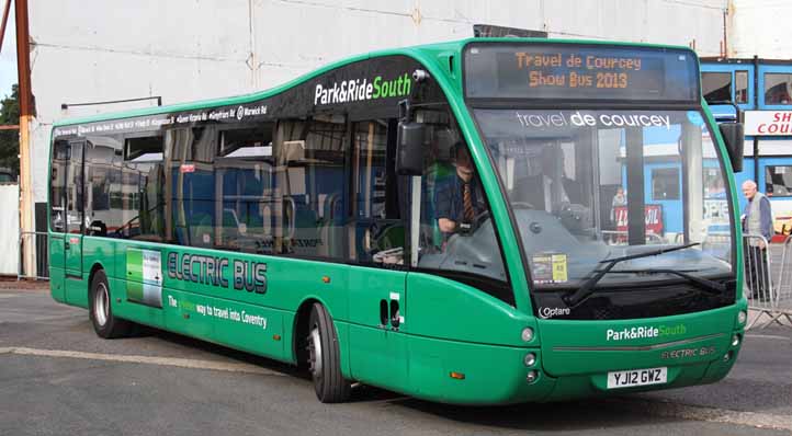 de Courcey Travel Optare Versa electric 1002